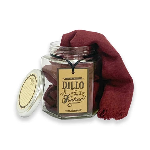 FOULARD CANAPA E VISCOSA VINACCIA
