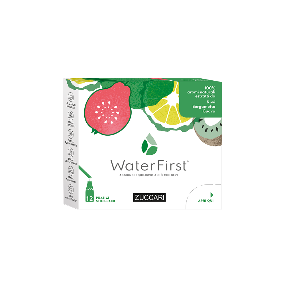 WATERFIST KIWI,BERGAMOTTO E GUAVA 12 STICK