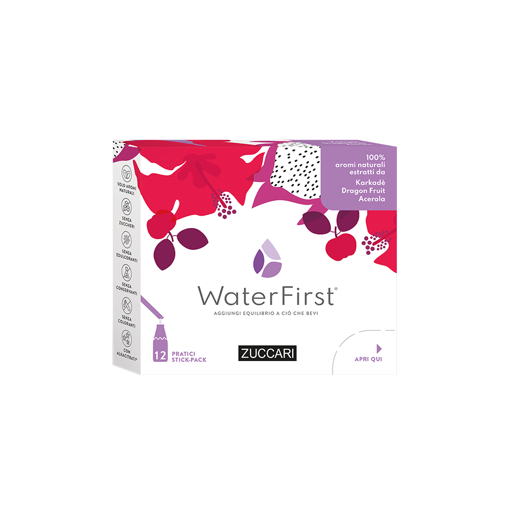 WATERFIST KARKADE',DRAGON FRUIT E ACEROLA 12 STICK