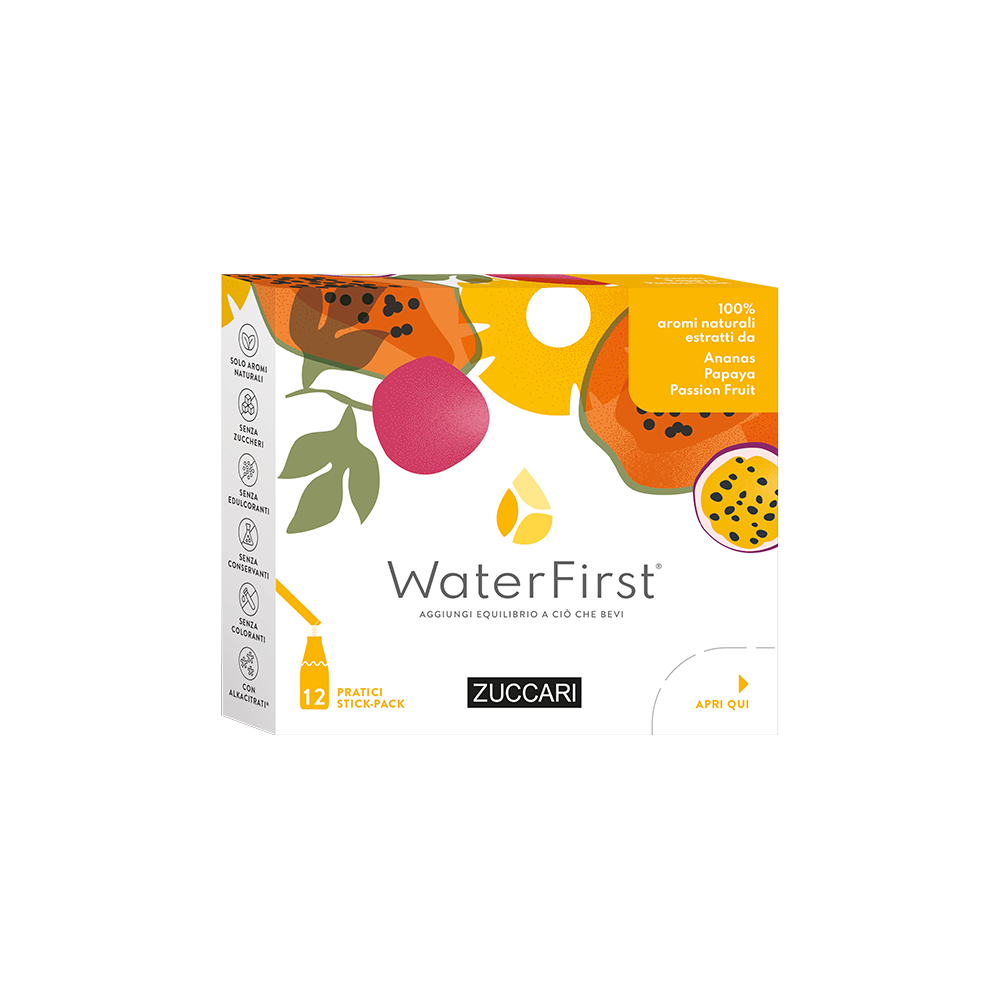 WATERFIST ANANAS,PAPAYA E PASSION FRUIT 12 STICK