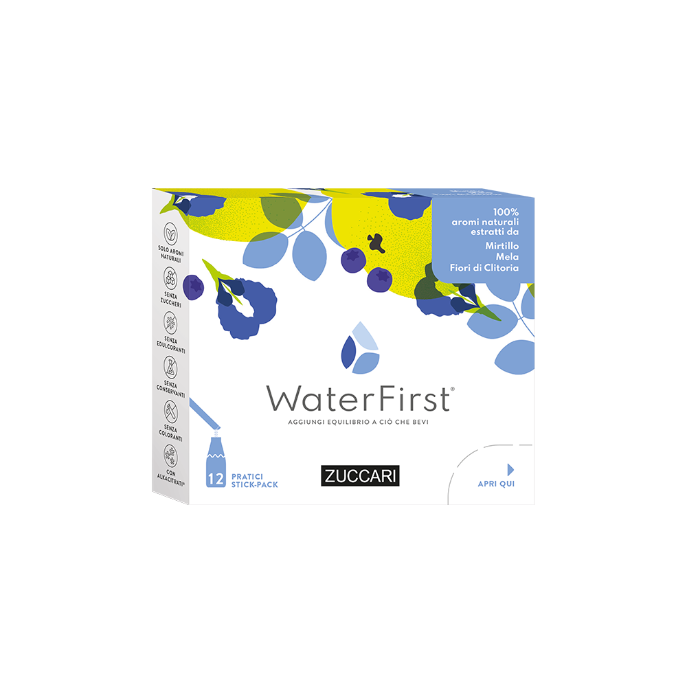 WATERFIST MIRTILLO,MELA E FIORI DI CLITORIA 12 STICK